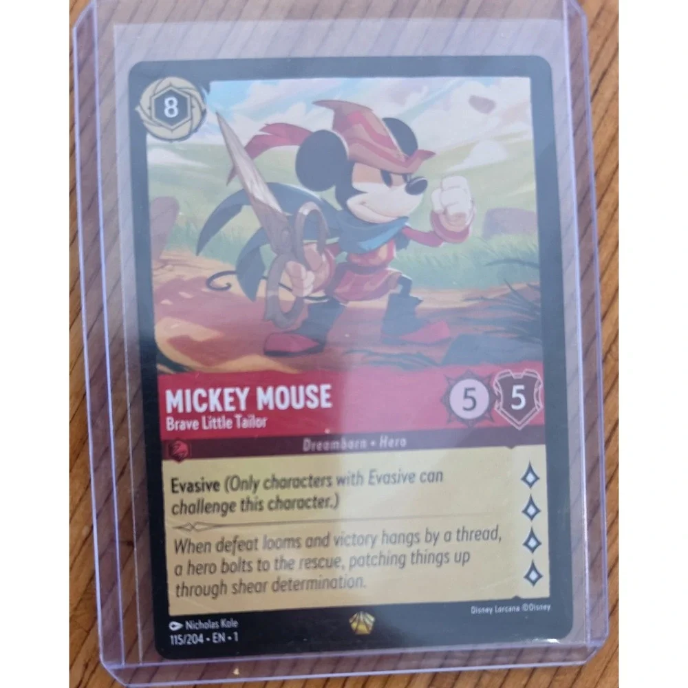 LORCANA MICKEY MOUSE BRAVE LITTLE TAILOR | LEGENDARY FOIL | THE FIRST CHAPTER